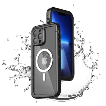 Adsorpcja IP68 Prawdziwy Wodoodporny Pokrowiec Na iPhone ' 13 Pro Max 13 Pro Nurkowy Nurkowanie Pływanie Pełna Ochrona Przezroczysta Pokrywa Telefonu