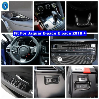 Kierownica z włókna węglowego /Panel zmiany biegów /Drzwi Miska /Nakładka pokrywy klimatyzacji Jaguar E-pace E pace 2018 - 2020 Akcesoria