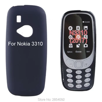 Nokia 3310 Pokrowiec Slim czarny matowy TPU Żel Skóra Nokia 3310 2017 2,4-calowy telefon z dwiema kartami SIM Etui Silikonowe