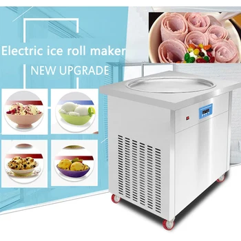 Pojedyncza Kwadratowa Patelnia 50x50cm CE Thai instant Fry Ice Cream roll Machine Maszyna do smażenia lodów